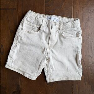 Zara Kids Off-White Jean Shorts